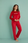 Gd Goldoremi 13309-3 Kadın Stronger Kadife Uzun Pijama Takım - 2