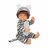 Dollz n More Bebelou Kostüm Partisi Bebeği 40 cm 26236 Zebra Kostümlü thumbnail 3