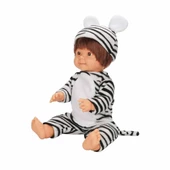 Dollz n More Bebelou Kostüm Partisi Bebeği 40 cm 26236 Zebra Kostümlü thumbnail 2