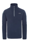 The North Face 100 Glacier Yarım Fermuarlı Erkek Polar Lacivert - 1