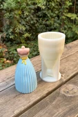 Elbiseli Kadın Silikon Mum Kalıbı - 3