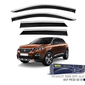 Peugeot 3008 Kromlu Cam Rüzgarlığı Niken 2017+ Sonrası uyumlu - 1