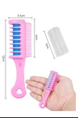 Saç Boyama Tarağı 3 lü 1 Paket Bubu Saç Boyama Tarak Pembe Mor ve Pembe Parlak Renkler Uygulaması Kolay thumbnail 2