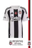Beşiktaş Orijinal Lisanslı 24-25 Çubuklu Siyah-Beyaz Forma - 1