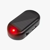 Alarm Araç İçin Caydırıcı Solar Şarj Olan Güçlü Yapışkanlı Işıklı Plastik Mini Sahte Alarm - 2