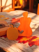 Naturel Görünümlü Aşık Balkabakları 2'li Dekor - 4