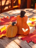 Naturel Görünümlü Aşık Balkabakları 2'li Dekor - 2