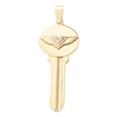 Anahtar 14 Ayar Altın Kolye 3,5 cm - 2