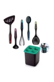 Modern Peri Set Spatula-mini Kepçe-çırpıcı-kaşık-kevgir Ve Peri Kutu - 1