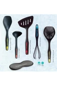 Modern Peri Set Kaşık Kepçe Spatula Çırpıcı Kevgir Kaşık Altlığı - 2