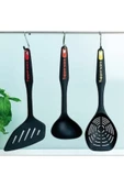 Modern Peri Set 3'lü Kevgir Spatula Ve Mini Kepçe - 1