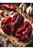 Bhut Jolokia Dünya'nın En Acı 2 nci Biberi Kurutulmuş Biber 3 adet - 7