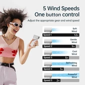 Jisulife Handheld Fan Life 9 3600mAh Pink - 3