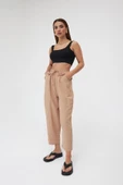 Camel Cepli Ayrobin Şalvar Pantolon - 2