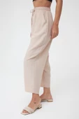 Krem Cepli Ayrobin Şalvar Pantolon - 3
