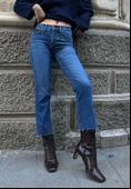 Mavi Renk Orijinal Marka Wide Leg Jean Pantolon - 2