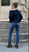 Mavi Renk Orijinal Marka Wide Leg Jean Pantolon - 3