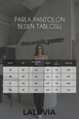 Parla Kadın Likralı Cırt Kapama Siyah Palazzo Pantolon - 6