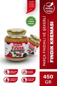 Bi Fındık Doğal Şekerli Fındık Ezmesi Atıştırmalık Kahvaltılık Sürülebilir %80 Fındık %20 Şeker 450gr - 1
