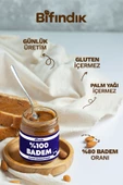Bi Fındık Hurmalı Badem Ezmesi Katkısız Taze Çekim Doğal Sürülebilir Kahvaltılık %80 Badem Ezmesi 1 Kilogram - 2