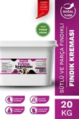 Bi Fındık Doğal Bol Sütlü Parça Fındıklı Fındık Kreması Katkısız Atıştırmalık Kahvaltılık Sürülebilir 20kg - 1