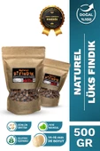 Bi Fındık TUZSUZ NATUREL İÇ FINDIK BÜYÜK BOY FINDIK İÇİ ÇİĞ %100 TAZE LEZZETLİ 1.KALİTE DOYPACK 500 GR - 1