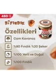 Bi Fındık Doğal Şekerli Fındık Ezmesi Atıştırmalık Kahvaltılık Sürülebilir %80 Fındık %20 Şeker 450gr - 5