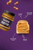 Bi Fındık Hurmalı Fıstık Ezmesi Katkısız Taze Çekim Doğal Sürülebilir Kahvaltılık %80 Fıstık Ezmesi 450 gram - 2