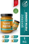 Bi Fındık Şekersiz Fıstık Ezmesi Katkısız Taze Çekim Doğal Sürülebilir Kahvaltılık %100 Fıstık 1 Kilogram - 1