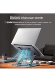 360'Dönen Laptop Standı Çelik  Dizüstü Bilgisayar Standı Ve Tablet Ayaklık Ayarlanabilir Tutucu - 2