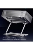 360'Dönen Laptop Standı Çelik  Dizüstü Bilgisayar Standı Ve Tablet Ayaklık Ayarlanabilir Tutucu - 3