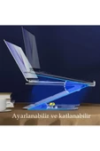 360'Dönen Laptop Standı Çelik  Dizüstü Bilgisayar Standı Ve Tablet Ayaklık Ayarlanabilir Tutucu - 5