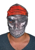 Kafaya Tam Geçmeli Bez Korsan Maskesi - Streç Korku Maskesi - 3d Baskılı Maske Model 4 - 1