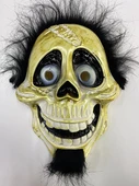 Siyah Peluş Saçlı Coco Hector Rivera Maskesi 25x23 Cm - 1
