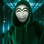 Koreli Hırsız Teatral Hahoe Maskesi - Para Heist Maskesi - Dali Maskesi thumbnail 4