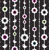 Kuşlu Çiçekli Çocuk Odası Duvar Kağıdı Baskı thumbnail 6