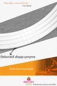 Safir Ahşap  Beyaz Dekoratif Ayna Yuvarlak Ayna Işlemeli Duvar Aynası Banyo Aynası Tekli - 69 Cm - 6