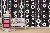 Kuşlu Çiçekli Çocuk Odası Duvar Kağıdı Baskı thumbnail 4