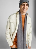 Jack&Jones Erkek Minimalist Bere & Atkı Seti - Kışlık Sıcaklık - 7