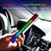 Sese Duyarlı RGB Müzik Ritim Ekolayzır 32 LED Işık Çubuğu! - 6