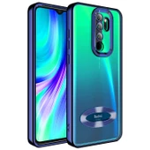 Xiaomi Redmi Note 8 Pro Kılıf Kamera Korumalı Logo Gösteren  Omega Kapak - 3