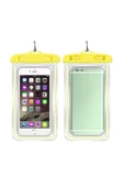 Su Geçirmez Waterproof Sarı Telefon Kılıfı Deniz Havuz Altı Için Askı - 1
