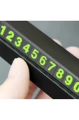 Araba Park Numaratörü Araç Içi Torpido Üstü Açılır Kapanır Neon Telefon Numarası Bırakma - 2