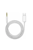 Type C Usb C To Aux Kulaklık Çevirici 3.5 Mm Jack 1m Beyaz - 2
