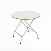 Eportatif Katlanır Masa ve 2 Adet Sandalye Seti Beyaz 1457 thumbnail 8