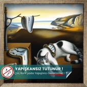 Belleğin Azmi, Salvador Dali Kedi Posteri, Yüksek Çözünürlüklü Akıllı Kağıt Poster, Eşsiz Tasarım thumbnail 1