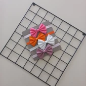 MARS BABY Kız Bebek Çocuk 4 Renkli Fiyonk Bandana Seti - 2