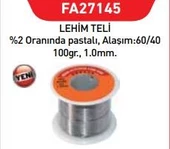 Fastbond 27145 Lehim Teli 1 mm 100 gr - 1