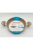 CANTEF22 CM YANMAZ YAPIŞMAZ ÇİFT SAPLI TEFLON TAVA SAHAN - 2