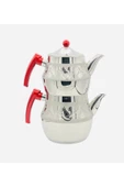 CAN ÇELİK Yakamoz Aile Boy Çaydanlık Takımı Saten Model ( 4 Parça ) - 1